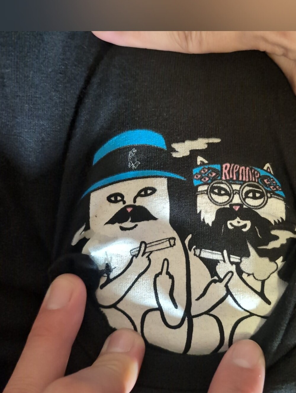 Ripndip x Cheech & Chong Pocket Tee Size XL Dave's Not Here EUC Pocket Surprise - Picture 3 of 6